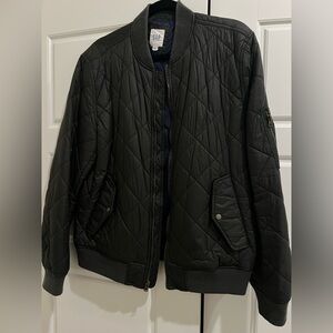 GAP Men’s Dark Green Puffer Bomber Jacket Coat